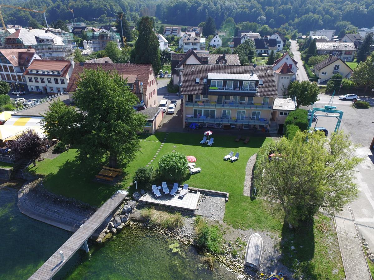 Hotel Pension Cafe Hasler Бодман-Людвигсхафен Экстерьер фото